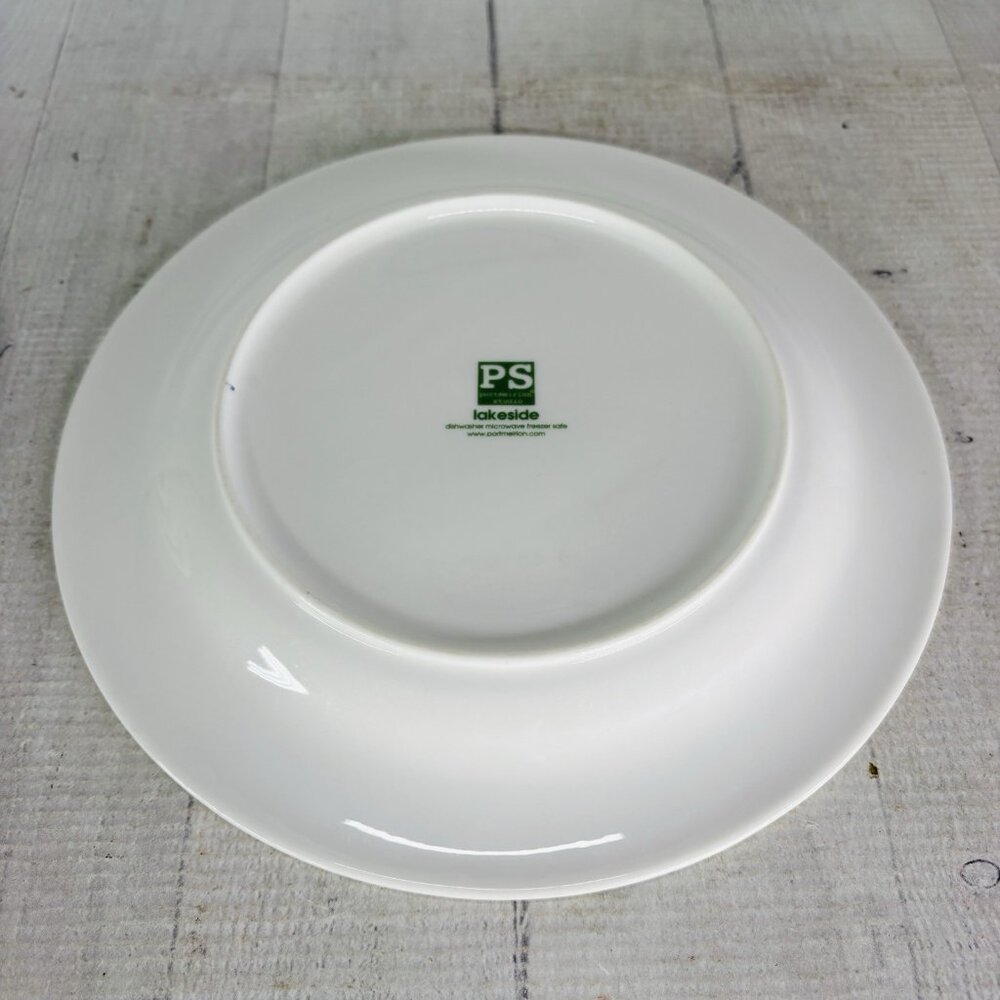 Portmeirion LAKESIDE Dragonfly Blue Green Yellow 9 1/8 Lunch Salad Plates Set 4 - Picture 9 of 16